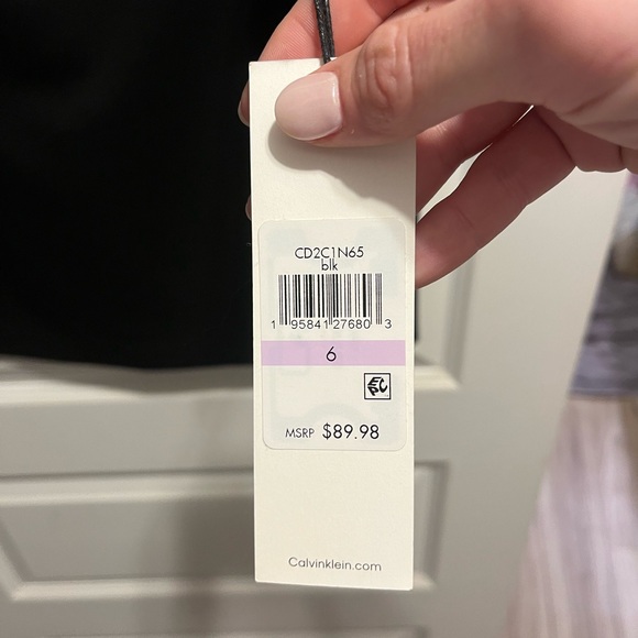 Calvin Klein Long Sleeve with Neck Bow - Picture 3 of 6